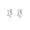 925 Sterling Silver Star Hoop Earings For Women Trend New In Luxury Gold Color Earrings Ear Jewelry Gift Pendientes