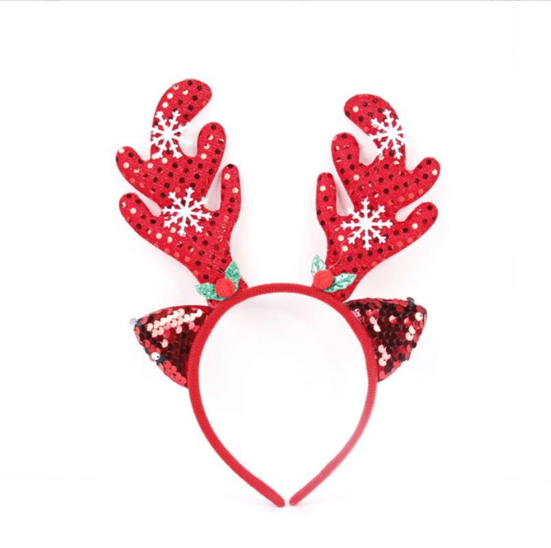 Christmas Adult Kid Cosplay Antlers Headband Headclip Hair Clip Hair Christmas Headband