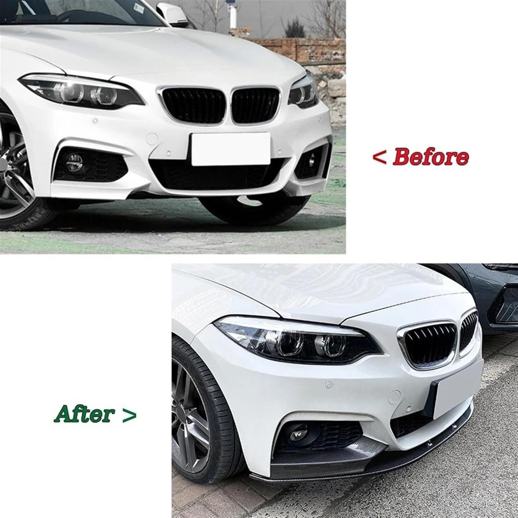 Front Bumper Splitter Lip Diffuser Spoiler Cover Guard Lips Compatible for BMW 2 Series F22/F23 M235i M240i M-Sport 2014-2021 Body Kit(Gloss Black