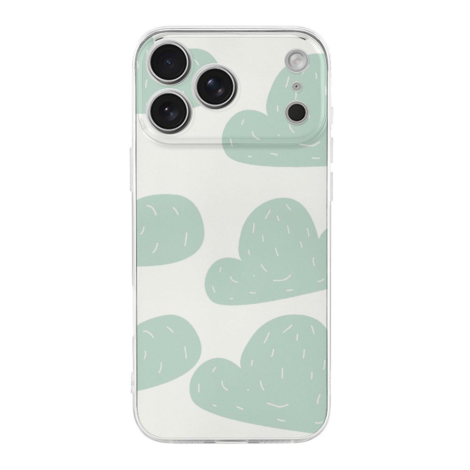 

1 Pack For Iphone 17/17Air/17Pro/17ProMax Clear TPU Phone Cover With Flexible Edges, Anti-Slip Texture And Screen Guard IPHONE-17ProMax белый