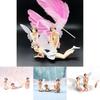 Enchanting Flower Fairy Miniature Figures With Delicate Fly Wings For Dollhouse Decor