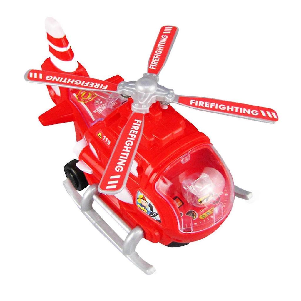RRSCC Helicopter Toy with 4D Lights & Sounds, Compatible with Kids Boys & Girls, Bump & Go, Birthday Christmas Gift