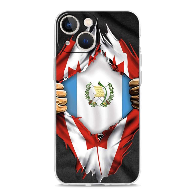 Phone Case For iPhone 17 Air Cases iPhone 16 15 12 13 14 Pro Max SE 7 8 Plus iPhone11 Clear Soft Cover Guatemala Flag