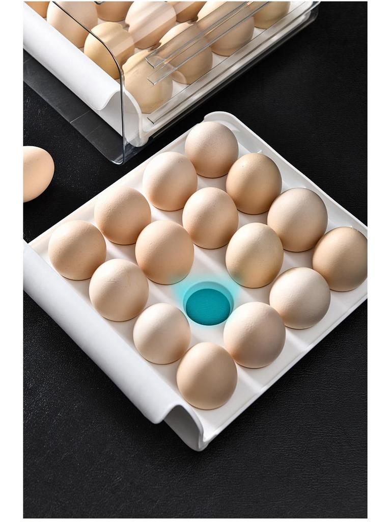 Double-Layer 32-Grid Transparent Egg Storage Box