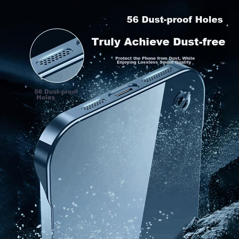 With Built-In Lens ProtectorPhone Case for IPhone 12 Pro Max, Borderless Full Lens Protection, Fully Transparent, Ultra-Thin, Shockproof