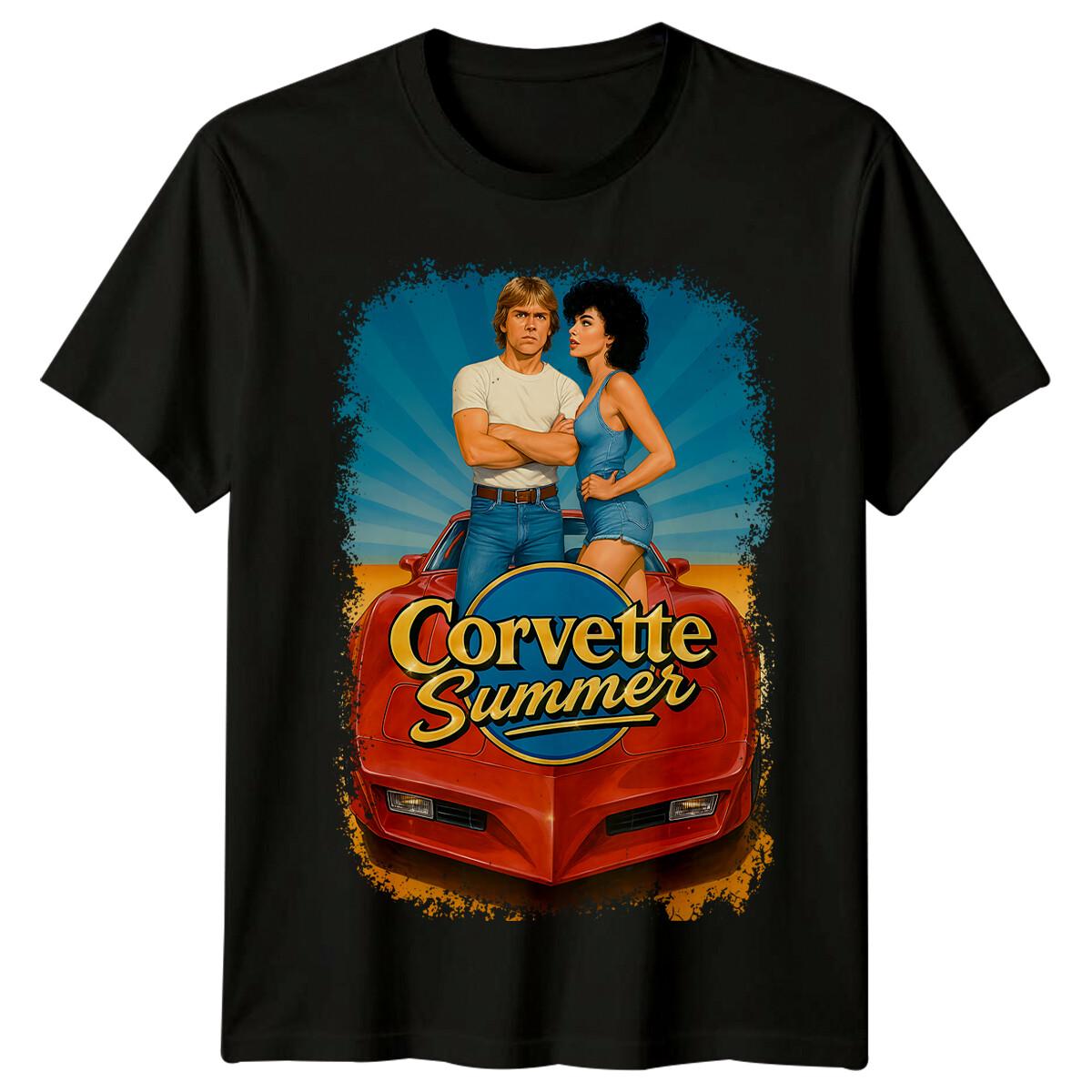 

Corvette Summer (1978) Movie Poster Inspired T-Shirt Retro 80s Tee 5XL різнокольоровий