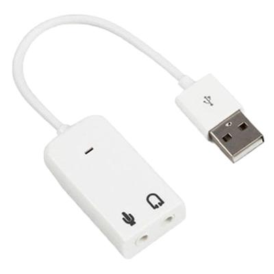 Зовнішній USB Аудіо Звукова Карта Адаптер 7.1 Віртуальний Канал З Кабелем 3.5 мм