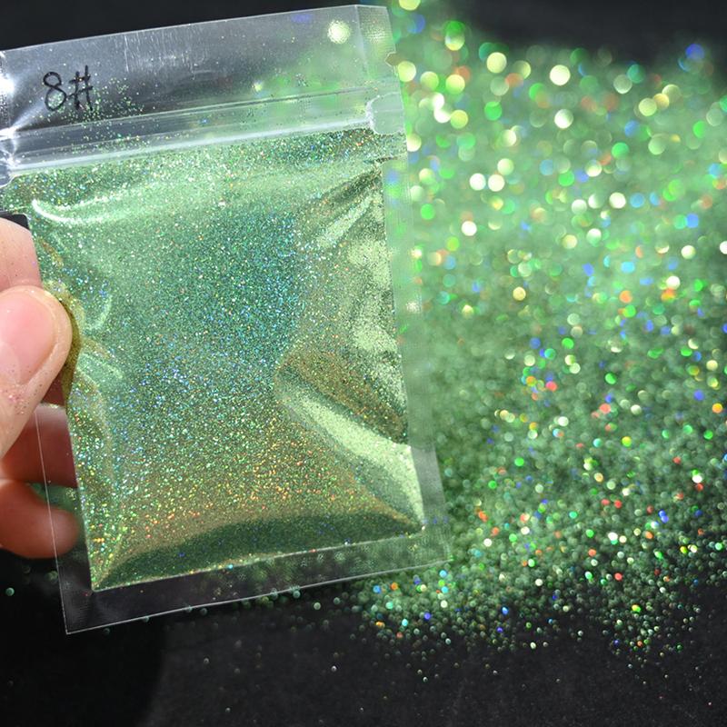 10G sypký jemný třpytivý reflexní gel lak Příslušenství na nehty Laserový holografický holografický hromadný třpytivý lesk na nehty Sparkly Pigment