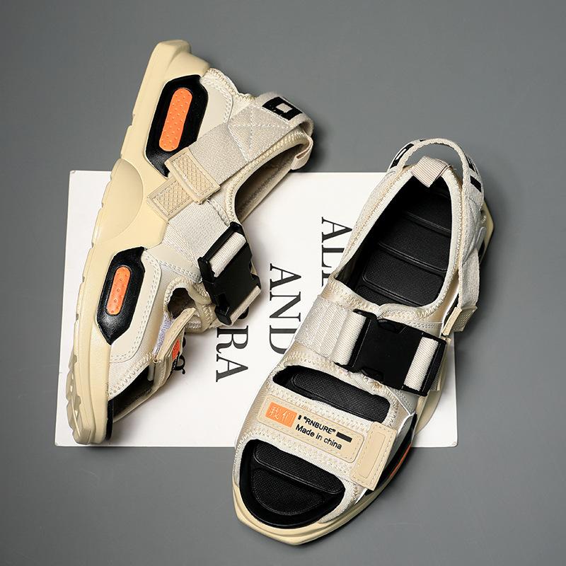 Summer New Ins Guochao High-top Cool Slippers Men's Casual Wear Heightened Thick Bottom Vietnam Daddy Rome Beach