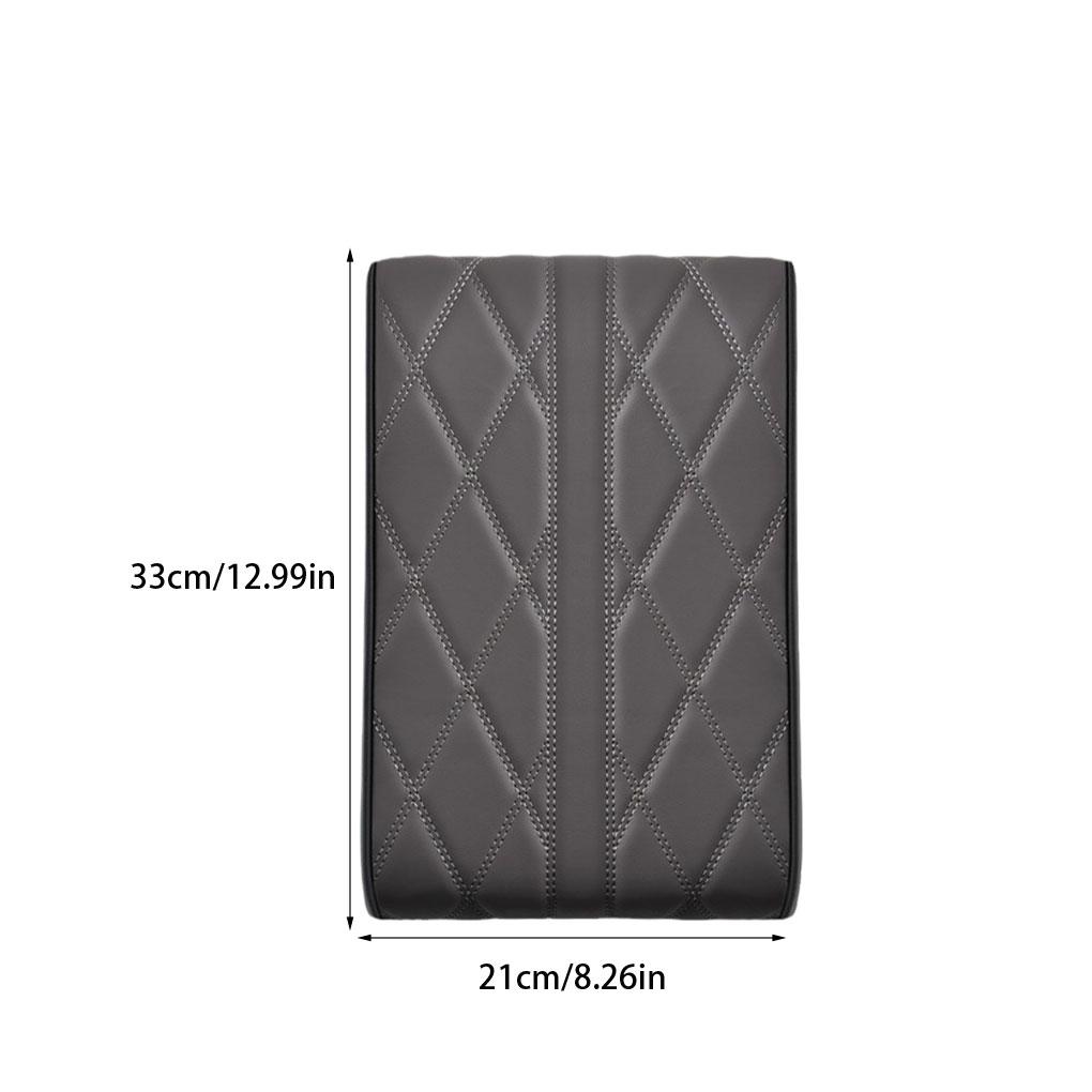 Car Armrest Box Mats Memory Foam Vehicle Arm Rest Box Pads Leather Center Console Covers Styling Interior Accessories