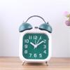 3inch Alarm Clock Battery Operated Loud Mechanical Alarm Clock with Stereoscopic Nightlight Not Ticking
