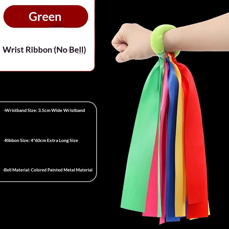 Children'S Wrist Ribbon Team Sports Pompom Cheerleading Big Match Pom Club Dance Props Elastic Bracelet With Elastic Rope