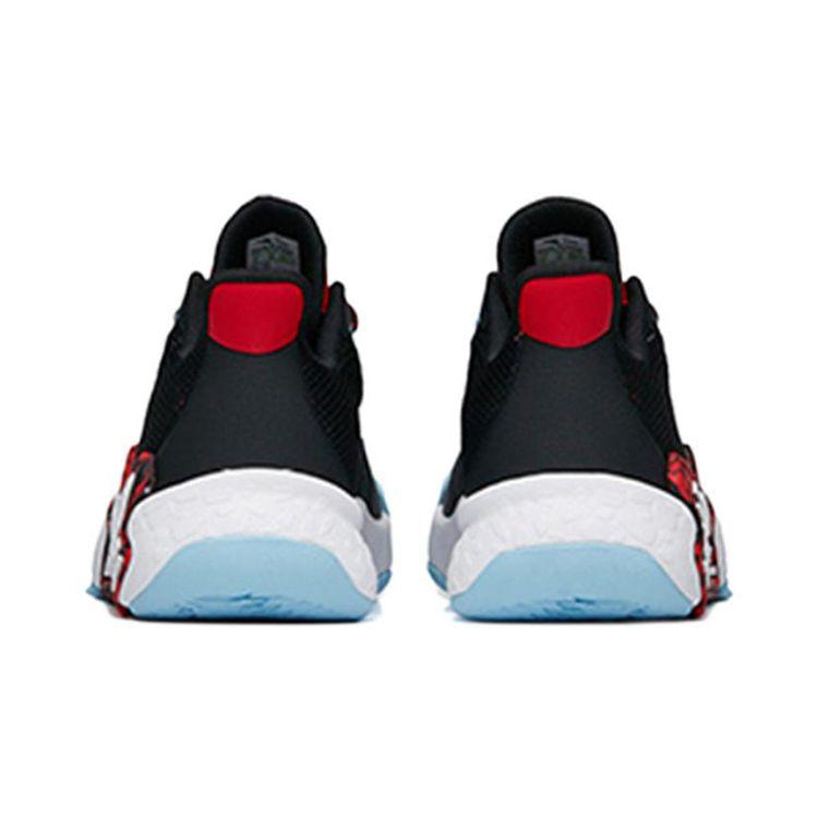 Anta Cement Nemesis Comfortable Shock Absorbing Non-Slip Wear-Resistant Breathable Low-Top Basketball Shoes Kids sneaker Black Red 312231118-2