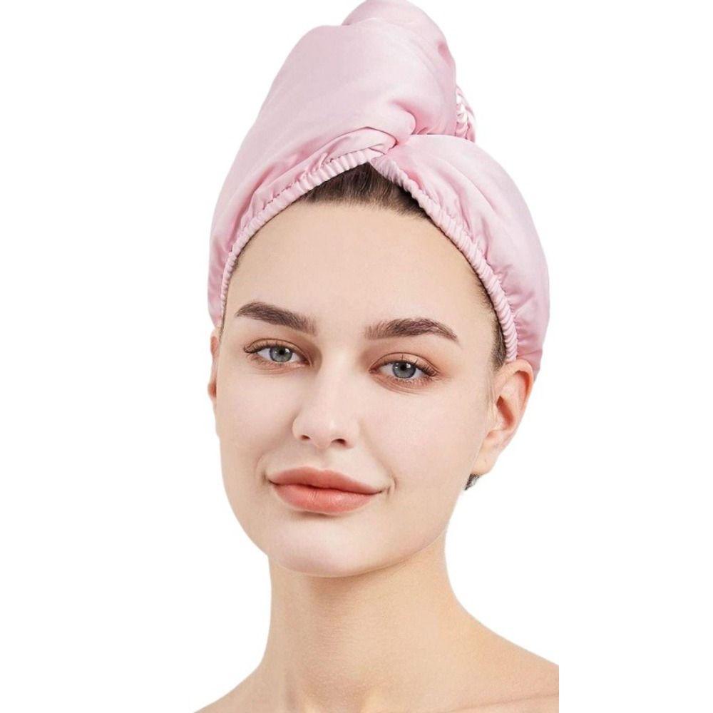 Coral Fleece Dry Hair Towel Water Absorption Thicken Shower Cap Satin Hair Drying Cap Time Saving