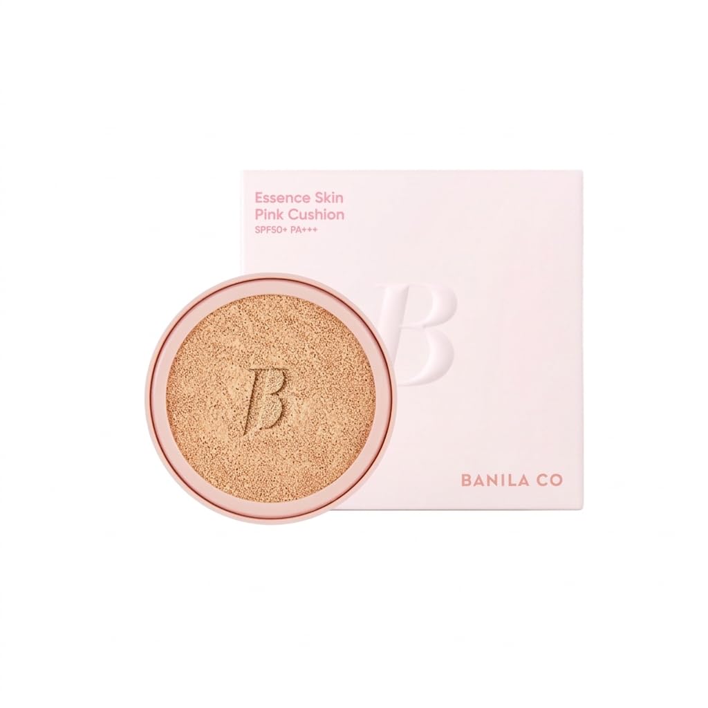 Essence Skin Pink Cushion 12g Refill Foundation Cushion Foundation Makeup Base Makeup Glow Coverage Moisturizing Korean Cosmetics Korean Makeup