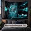 Custom Name Text Tapestry,Philadelphia Eagles Decorative Wall Hanging, Background Tapestry For Home Bedroom