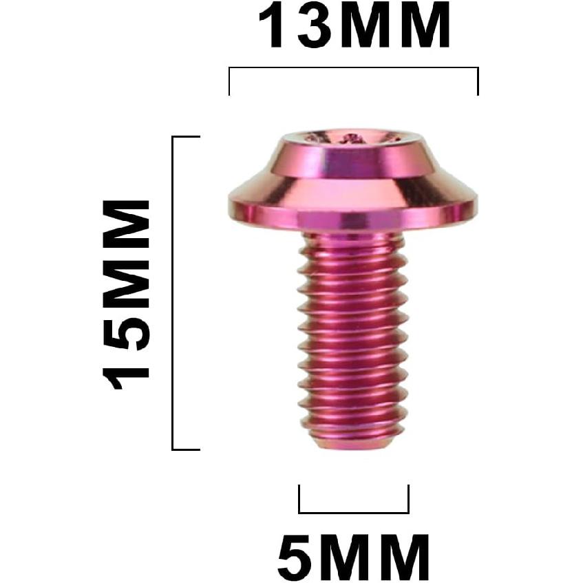 6pcs Rear Brake Disc Bolts Screws Titanium Alloy Kit for Surron Sur Ron Light Bee X/S Electric Bike