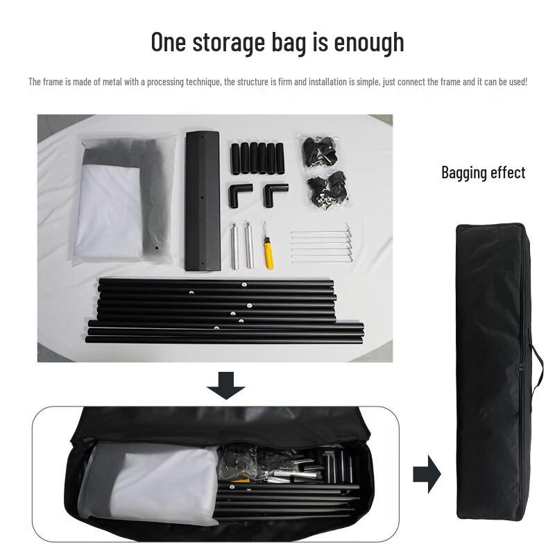Portable HD Projector Screen with Metal Stand