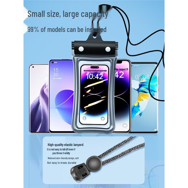 Waterproof Touchscreen Mobile Pouch: For Swimming, Rainproof, Neck Hanging, Underwater Photography, Rafting, and Travel.