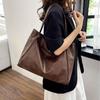 Borsa a mano alla moda Borsa a spalla casual Inverno Nuova borsa Donna Retro Tendenza Borsa tote grande capacità Femminile
