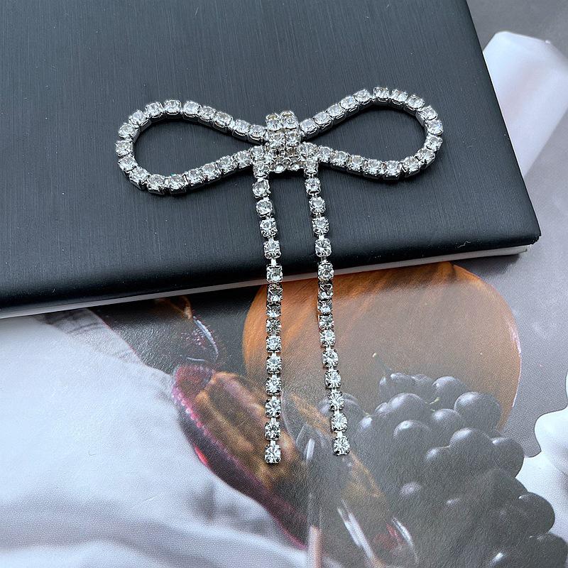 

Брошь-булавка с бантом из страз, клипса-кисточка, модные высококачественные аксессуары для обуви и сумок, подарки для женщин и девочек A10