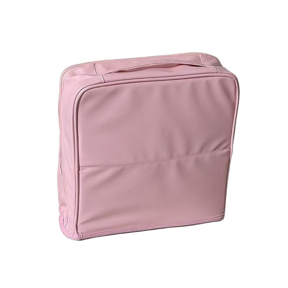 Multi-layer Vertical Makeup Bag Square Stationery Storage Bag Toiletry Storage Bag Travel розовый
