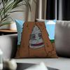 Trending SSassy the Sasquatchead Cushion Cover Antidustmite Pillowcase Invisible Zipper Silky Short Plush Sofa Cushion Cover