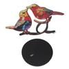 Ornamenti Uccelli su Ramo Artigianato Acrilico Colorati Vivaci Piatto Statua Animale Decorazione per Desktop Ufficio Casa