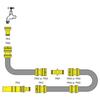 Raccord De Robinet - CK - G7928 - Laiton Massif - Joint Étanche - 20-30 Mm
