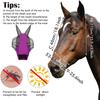 Maschera per cavallo, Cappuccio anti-zanzare con faccia di cavallo, Maschera anti-zanzare e mosche, Maschera equestre