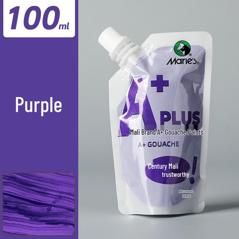 Mali Afwasbare Gouache Verf 100ml - Handgeschilderde Kleuren voor Kinderen en Studenten