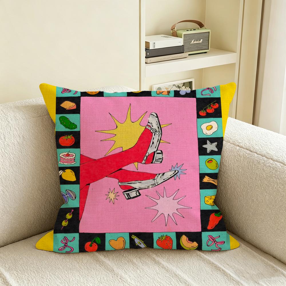 K-Kbrito Cushion Cover Natural Linen Pillowcase Set, All-In-One Decor For Sofa, Bedroom & Chair