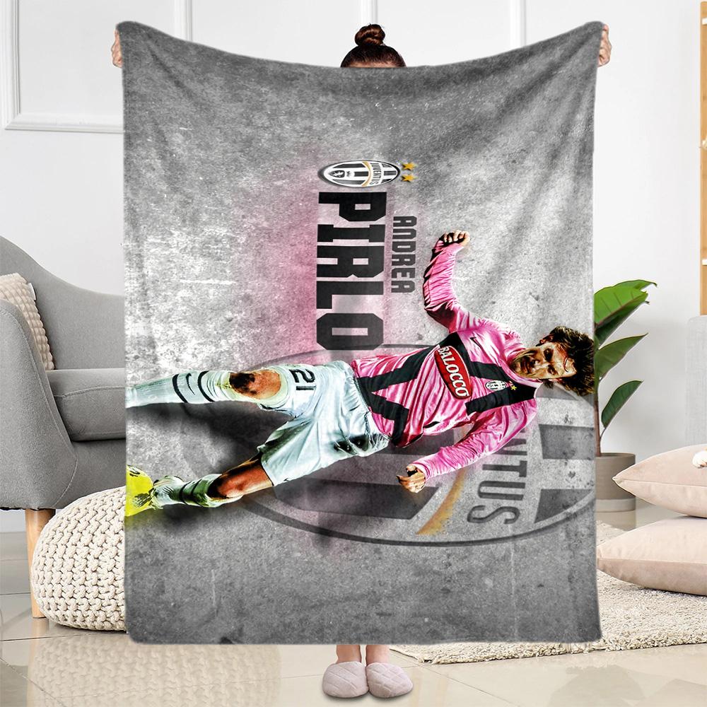 Soccer Player Action Field. Blanket Comfortable Suitable for Couch Bed Chair for All Seasons Stylish Decor Birthday Christmas Gift Blanket