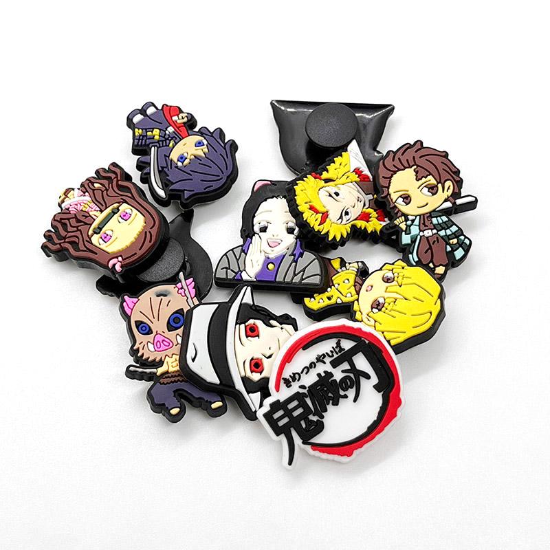 11Pcs Ufotable Series PVC Shoe Charms Decoration Shoe Accessories