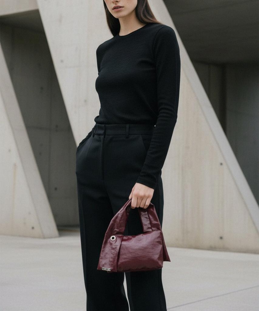 Manig A-Ring Ford Crush Mini Bag Burgundy