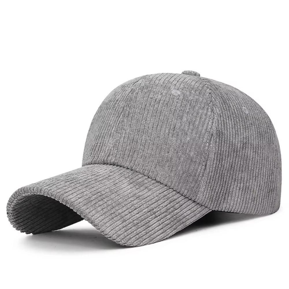 Versatile Adjustable Corduroy Cap Corduroy Solid Color Baseball Cap Sunshade Cap