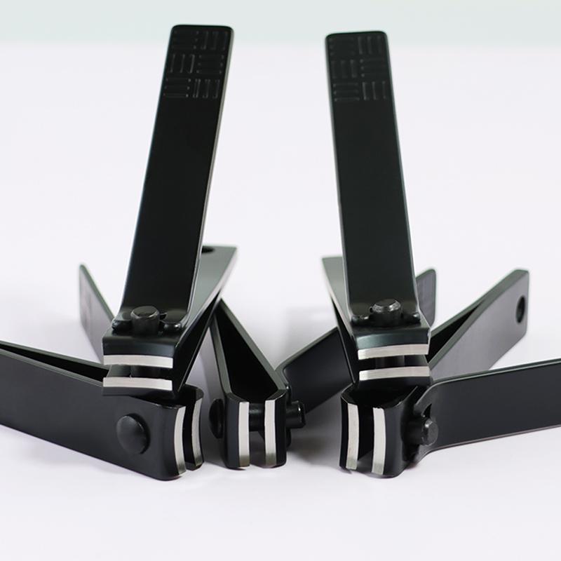 Black Nail Clippers For Men And Women, High-Quality High-End Stainless Steel Sharp Nail Clippers, Home Manicure Tools