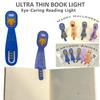 Ultra-Thin LED Bookmark Night Lamp Card Size Clip-On Book Light Compact Mini Lamp  Travel