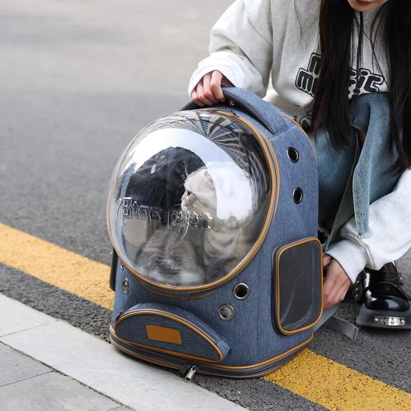SEE KEAN Panoramic Space Capsule Pet Carrier Backpack