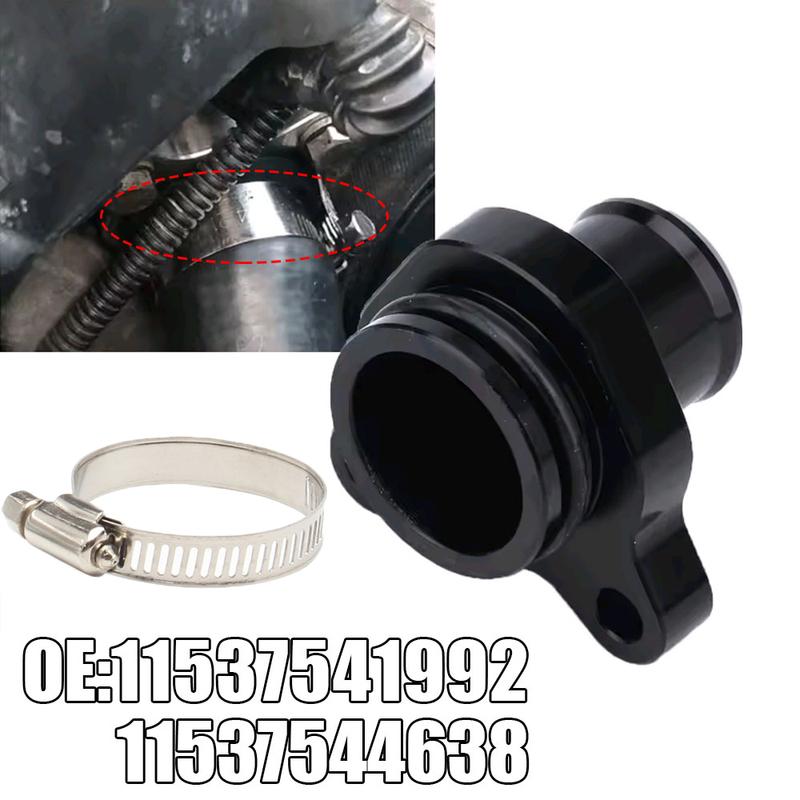 Car Aluminum Water Hose Connector Pipe Fitting Plug with Clips Auto Accessories for BMW 335i N52 330i 11537541992 11537544638