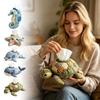 DIY Quilted Whale Tissue Box Kit Cotton Fabric Sewing Craft Kit with Step by Step Guide for Handmade Home Decoration and Gift