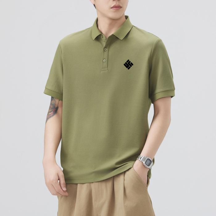 Summer Thin Three-dimensional Silicone Printed Short-sleeved POLO Shirt Men's T-shirt Top