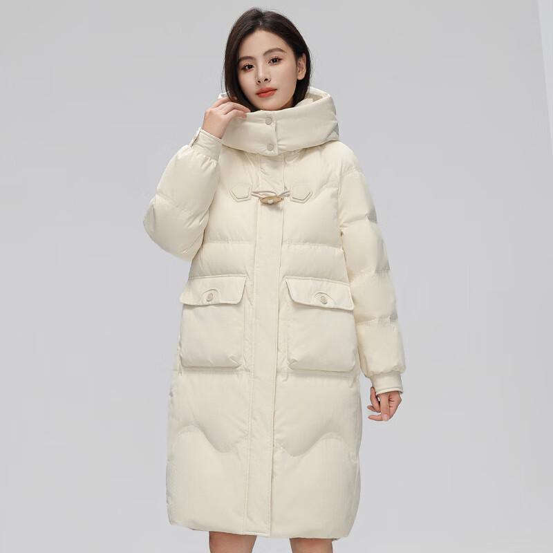 

Women s Long Winter Toggle Down Jacket XL