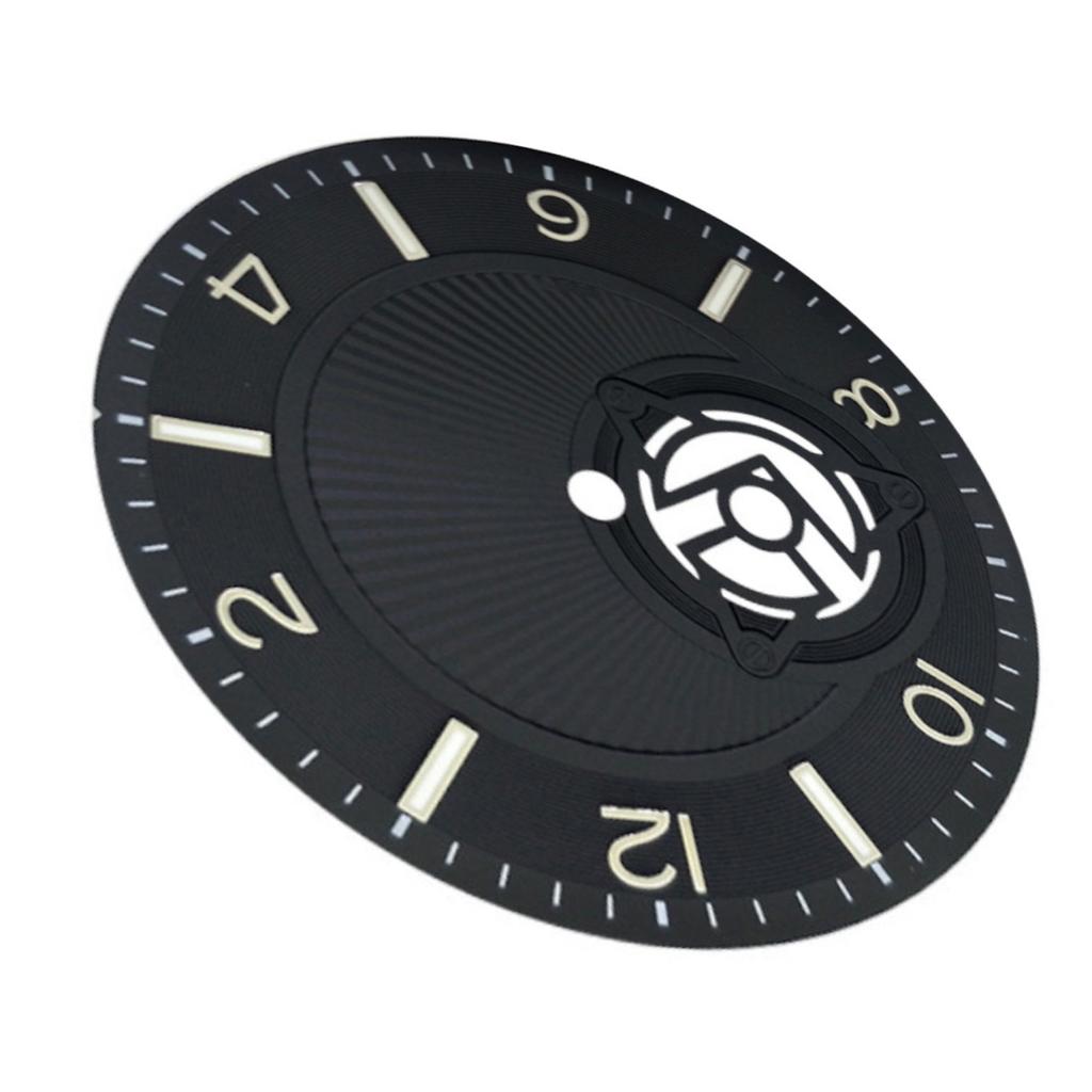 36.5mm Dial NH38 Watch Dial Replacement Steel Green Suitable For NH38 Automatic Movement Watch Accessories For WatchMaker