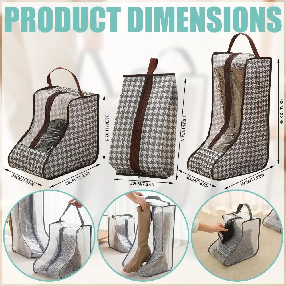 Portable Boot Storage Bag Portable Shoes Organizer Waterproof Dustproof Protection Holder Bag for 2024 Household Travel Supplies