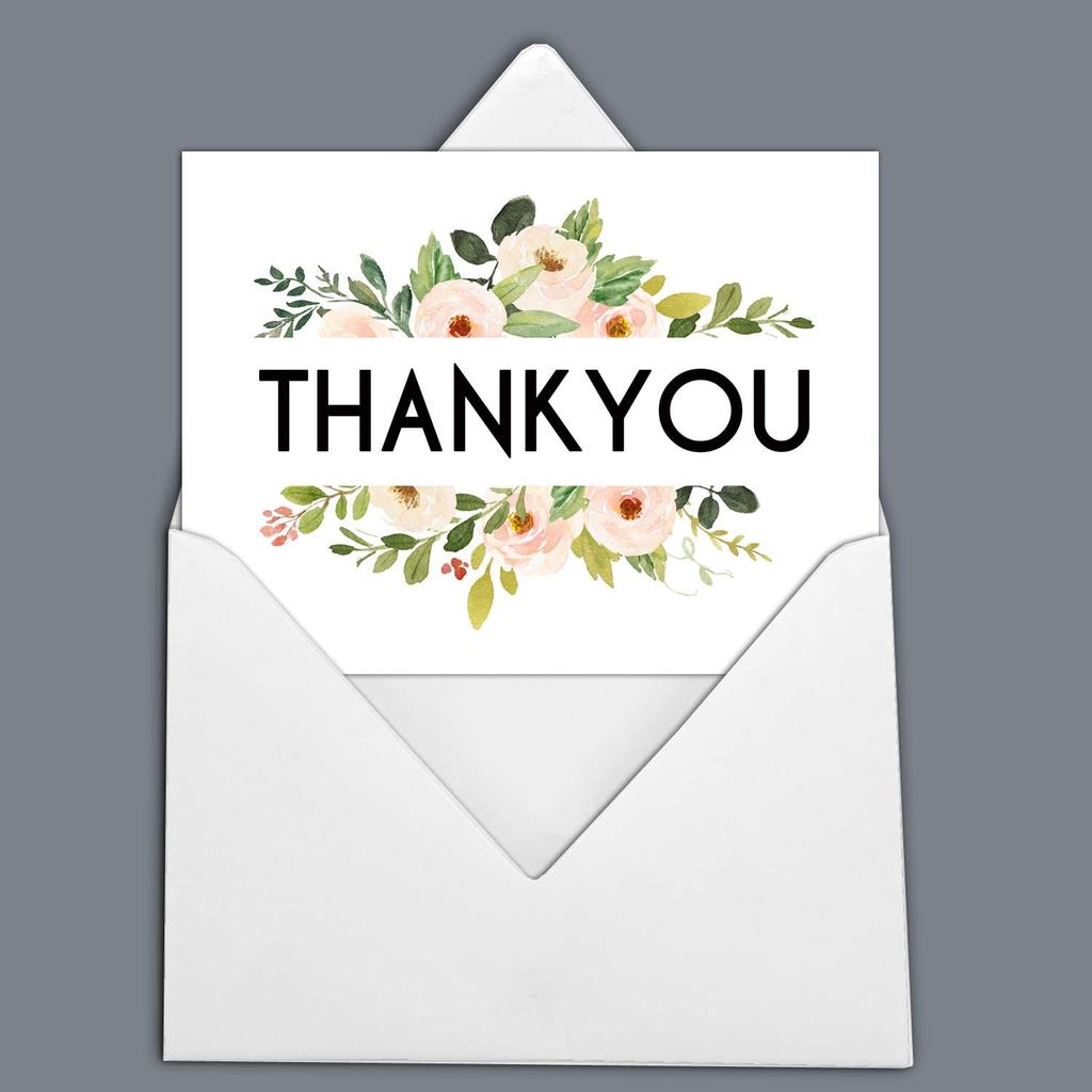 Darling Souvenir Wedding Thank You Card Greeting Cards With White Envelopes - 36