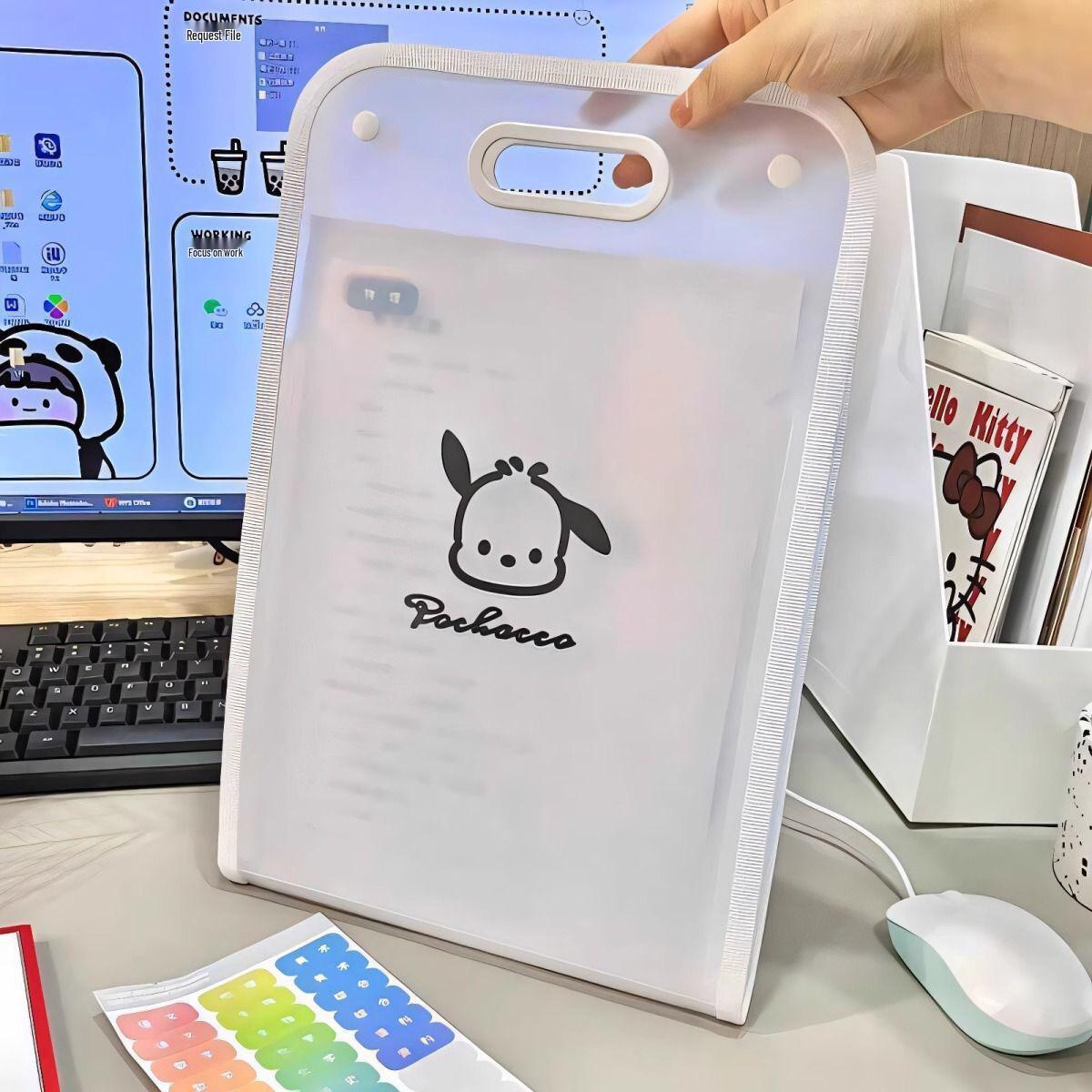 

Sanrio A4 Vertical Accordion File Organizer - Large Capacity Document Storage