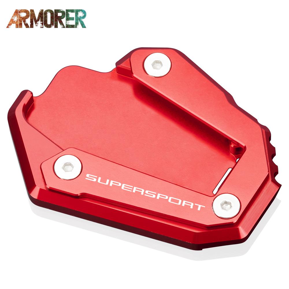 

Для мотоцикла Ducati Supersport 950 950S SupersportS, алюминиевая боковая подставка, увеличенная подставка, увеличенная пластина, накладка SUPERSPORT Red
