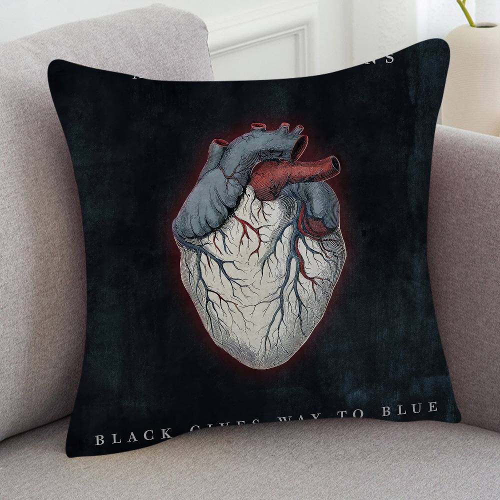 Rock Band Alice In Chains Cute Cartoon Twodimensional Pillowcase Bedroom Sofa Cushion Cover Nap Pillow Cover