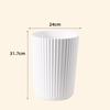 Trash Can Plastic Wastebasket Round Garbage Container Bin for Bathroom Kitchen Bedroom Home Office College Dorm